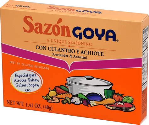 Sazon Goya Con Culantro Y Achiote 1 41 Oz Pack Of 6 Walmart