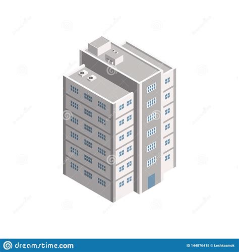 Edificio Isom Trico De La Ciudad Del Vector Ilustraci N Del Vector