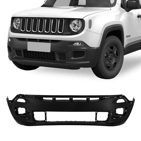 Parachoque Jeep Renegade 2016 2017 2018 2019 4x2 Dianteiro Preto Liso E