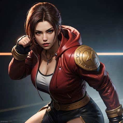 fighter character female  futurerender  deviantart