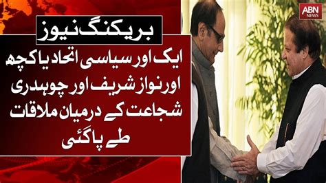 Meeting Between Nawaz Sharif And Chaudhry Shujaat Was Arranged