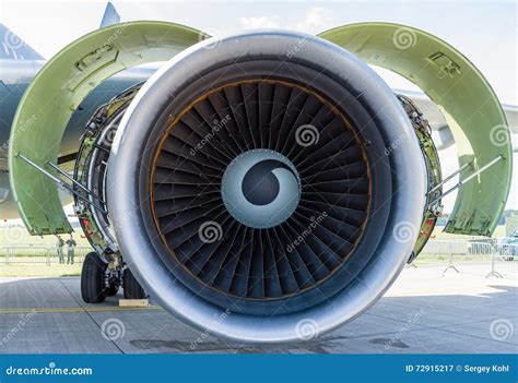 Turbofan Engine General Electric Cf6 80c2 Editorial Photography Image