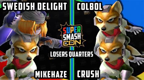 Smash Con 2017 SSBM Colbol Crush Vs Swedish Delight Mike Haze