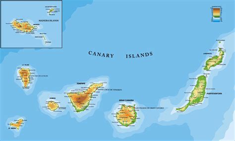 canaries îles carte – îles canaries carte du monde – TURJN