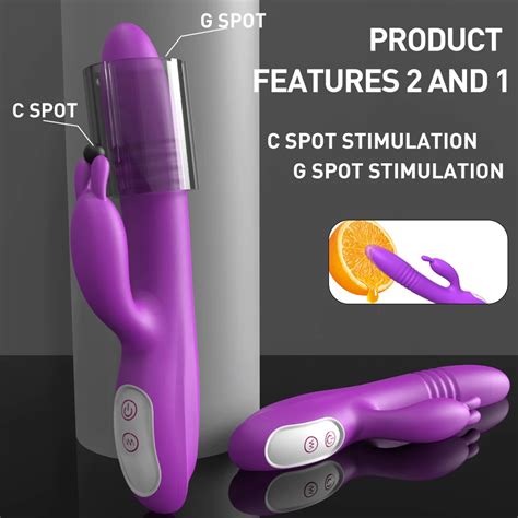 S Hande Thrusting Dildo Vibrator Waterproof Clitoris G Spot Stimulator