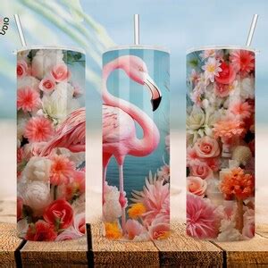 Flamingo Bundle Oz Skinny Tumbler Sublimation Design Flamingos