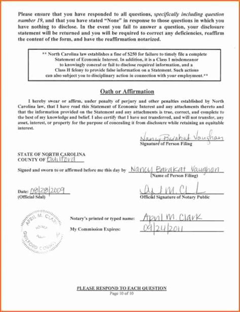 30 Example Of Notarized Document