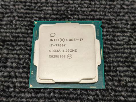 【やや傷や汚れあり】★第7世代 Cpu ★ Intel Core I7 7700k 420ghz Sr33a ★ 動作未確認★ 送料全国一律