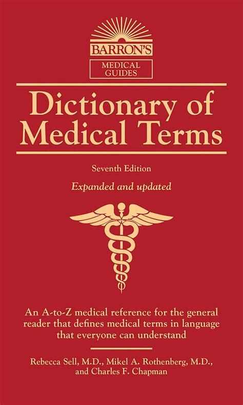 Dictionary Of Medical Terms Book By Barrons Educational Series Rebecca Sell Md Mikel A