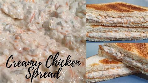 Creamy Chicken Spread Recipe Chicken Spread Sandwich Deals Cooking Youtube