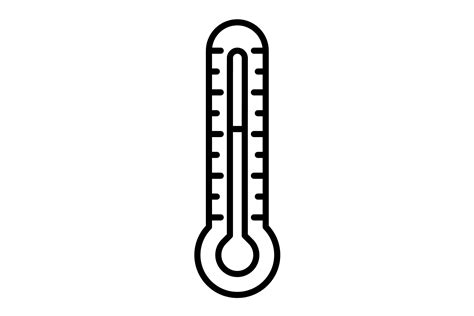 Thermometer Outline Icon Graphic By Maan Icons Creative Fabrica