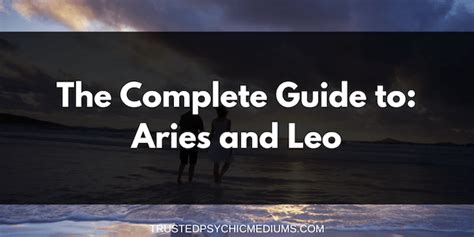 Leo And Aries Love Sexual And Marriage Compatibility