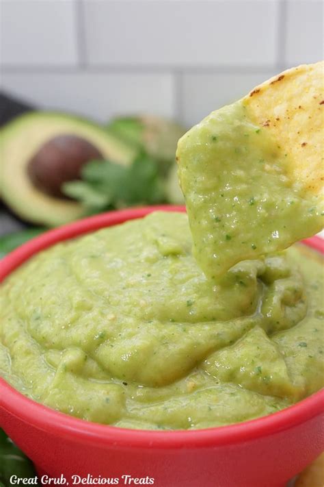 Avocado Salsa Verde Great Grub Delicious Treats