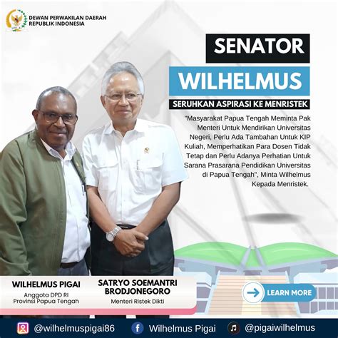 Wilhelmus Pigai Usulkan Pendirian Universitas Negeri Papua Tengah