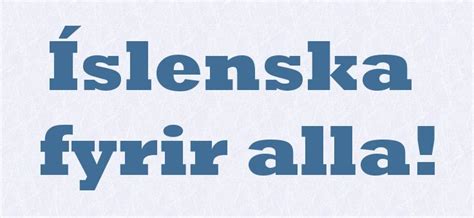 Fyrir, or four uses for 'for'. | Icelandic Language Blog | Icelandic ...