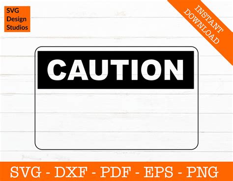 Blank Caution Sign Clipart