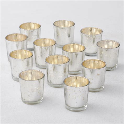 Silver Mercury Glass Votives Z Gallerie