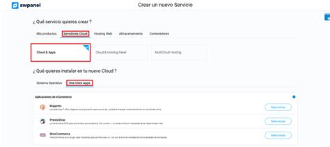 Cómo Crear Un Cloud Con Una One Click App Manuales Y Tutoriales Sw Panel