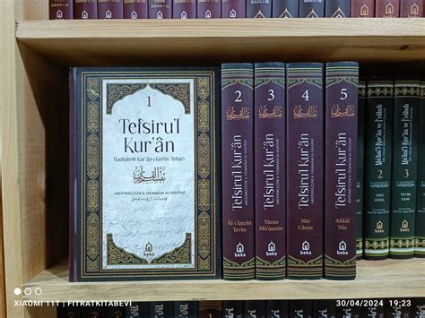 Tefsirul Kuran Hadislerle Kuran Kerim Tefsiri Cilt Tak M F Trat