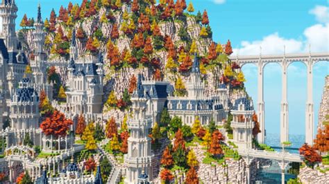 マイクラで渓谷にそびえたつお城を作ってみた！ 圧倒的な建築センスに「ため息の出る壮麗さ」「圧巻まさに圧巻」の声｜ニフティニュース