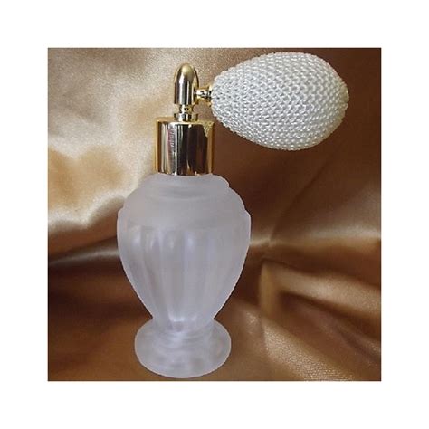 Vaporisateur de parfum poire courte modèle boule sur pied givré 50