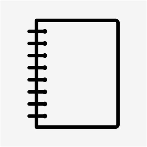 Cuaderno Espiral De Vector Icono Png Dibujos Iconos De Cuaderno