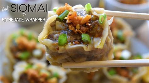 Siomai And Homemade Wrapper Homemade Siomai Wrapper Beef Siomai