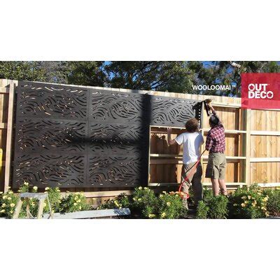 Outdeco Ft H X Ft W Wooloomai Fence Panel Reviews Wayfair