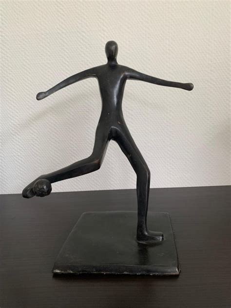 Statue Footballer Cm Contemporary Alloy Catawiki