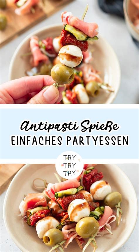 Italienische Antipasti Spie E Kalte Und Schnelle Fingerfood Idee