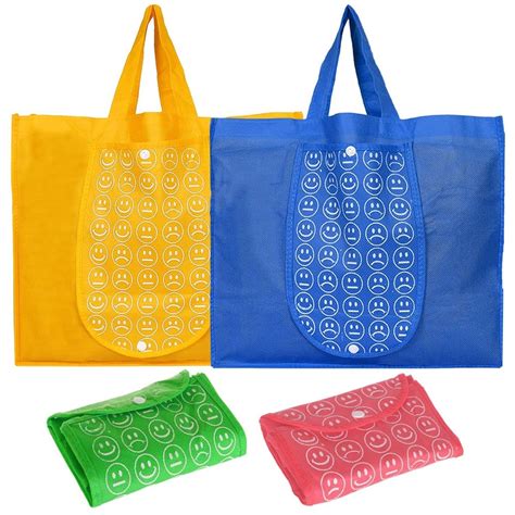 Handle Type U Cut Printed Non Woven Foldable Shopping Bags For