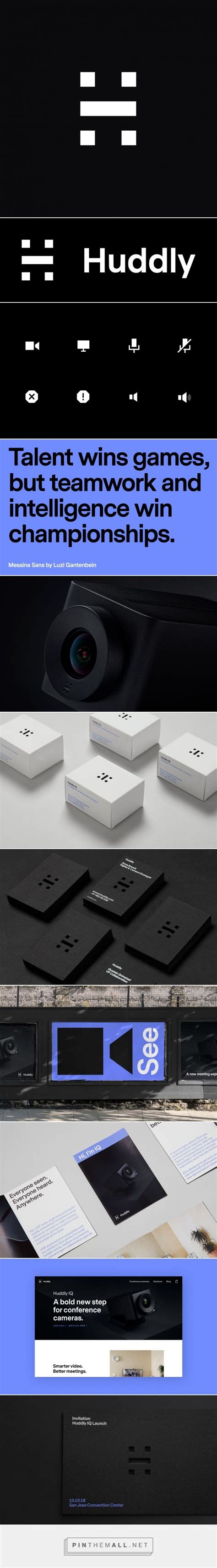 Brand New Follow Up New Logo And Identity For Huddly By Heydays