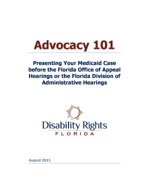 Fillable Online The Advocacy Center For Persons With Disabilities Inc