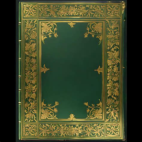 Gilded Green Book Cover Gilded Book Cover Junk Journal Gilded Gold