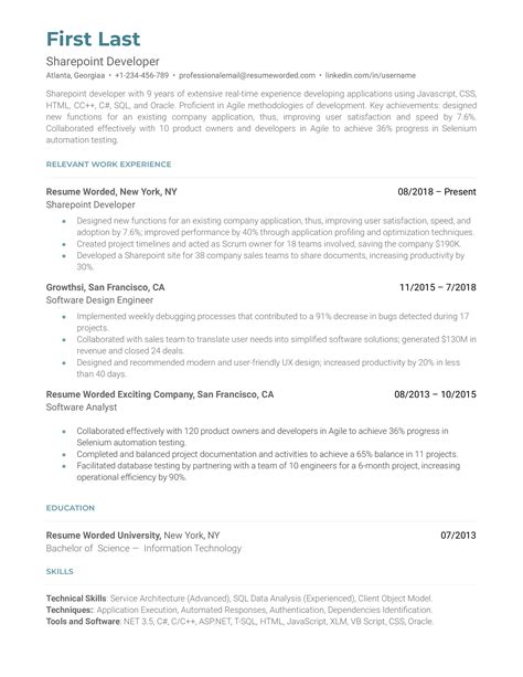 Web Developer Resume Summary Examples Proven Examples Updated For