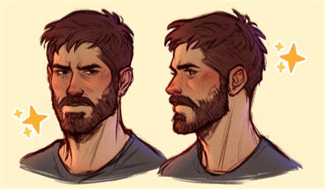 Simple Tips For How I Draw Full Beards Duckydrawsart On Tumblr