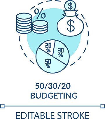 Consider Your Budget Concept Icon Graphic Allocate Concept Vector