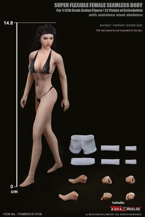 Ready Stock 1 12 Scale Toys Phicen Tbleague Female Seamless Body T01