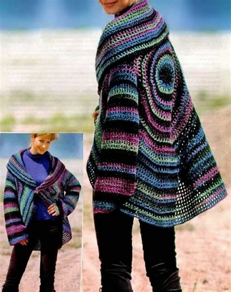 Crochet Sweaters Crochet Cardigan Circle Pattern