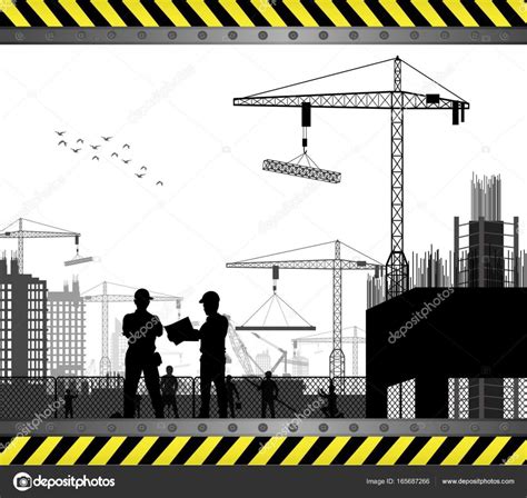 Free photo: Construction Silhouette - Activity, Site, Large - Free ...