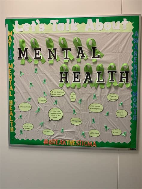 Best 12 Mental Health Awareness Bulletin Boards And Lessons On Mental