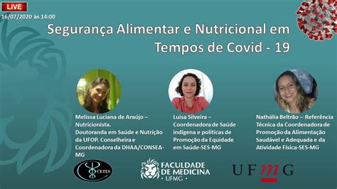 Segurança Alimentar E Nutricional Em Tempos De Covid 19 Youtube