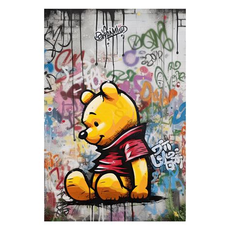 Wandbild Graffiti Winnie Abstrakt Bilderwelt Xxl
