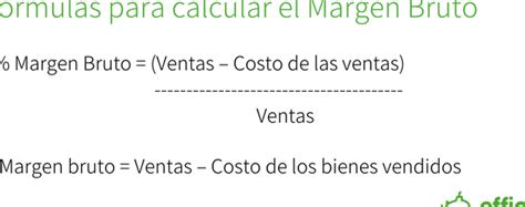 C Mo Calcular El Margen Bruto Ejemplos