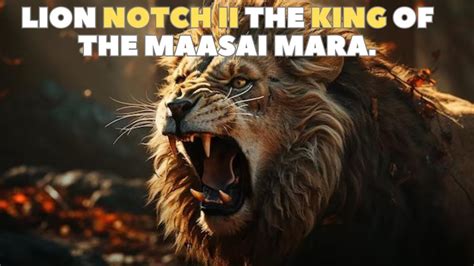 Lion Notch Ii The Legend Of Notch King Of The Masai Mara Youtube