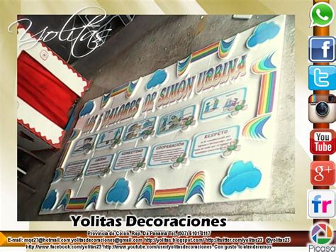 Yolitas Decoraciones Mural Valores De Simon M Urbina