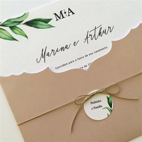 Convite De Casamento Nude Elo Produtos Especiais