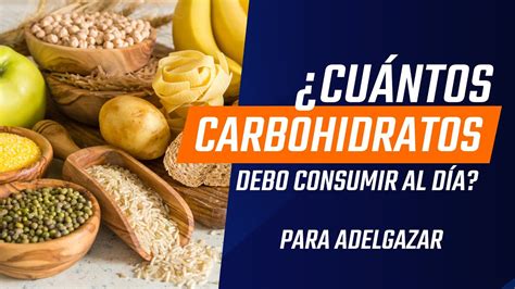 Cuántos CARBOHIDRATOS consumir al día para ADELGAZAR YouTube