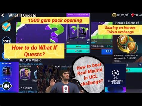 Fifa Mobile UCL Challenge Real Madrid How To Do What If Quests Heroes