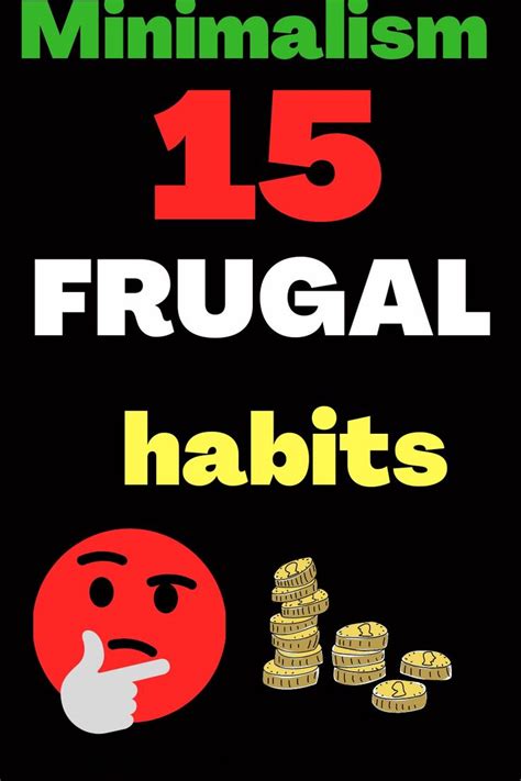 15 Habits Of Frugal People